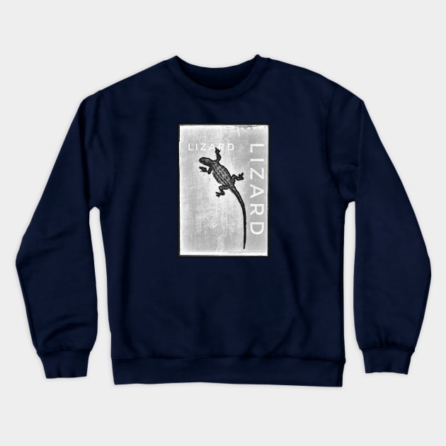 Grey slate lizard Crewneck Sweatshirt by Borges